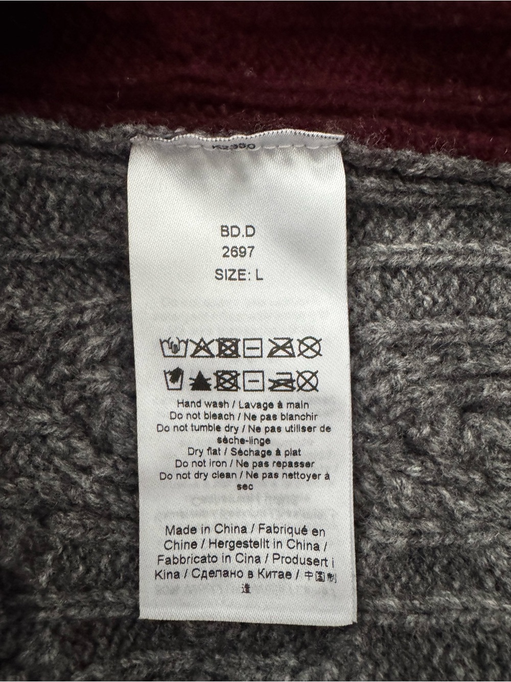 (NWT) Ganni Wool Cashmere Cable Vest in Port Royale - Large - Picture 5 of 6